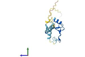 AlphaFold protein structure predicition of Human Recombinant ZNHIT1 Protein, UniprotID O43257