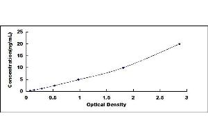 Typical standard curve (CACNA1D Kit ELISA)