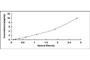 Typical standard curve (CELA2A Kit ELISA)