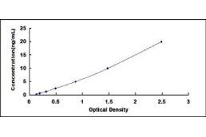 Typical standard curve (CEMP1 Kit ELISA)