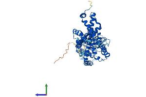 AlphaFold protein structure predicition of Human Recombinant STEAP4 Protein, UniprotID Q687X5