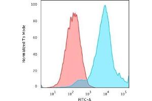 Flow Cytometric Analysis of PFA-fixed MCF-7 cells using HSP27 MAb (G3.