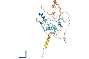AlphaFold protein structure predicition of Human Recombinant OVOL1 Protein, UniprotID O14753