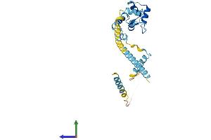 AlphaFold protein structure predicition of Mouse Recombinant Efhd1 Protein, UniprotID Q9D4J1