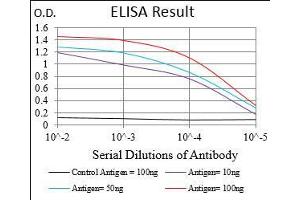 Black line: Control Antigen (100 ng), Purple line: Antigen(10 ng), Blue line: Antigen (50 ng), Red line: Antigen (100 ng),