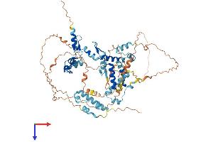 AlphaFold protein structure predicition of Human Recombinant ZNF274 Protein, UniprotID Q96GC6