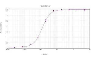 ELISA Results of Rabbit Anti-Mouse IgG2b Antibody Peroxidase Conjugation tested against purified Mouse IgG2b HRP.
