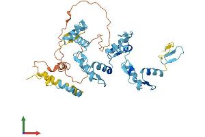 AlphaFold protein structure predicition of Human Recombinant ZNF763 Protein, UniprotID Q0D2J5