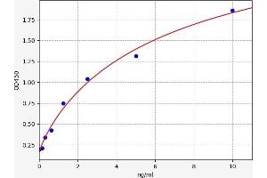 Typical standard curve (Heme Oxygenase Kit ELISA)