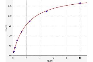 Typical standard curve (CXCL14 Kit ELISA)