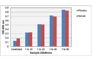 TEAC Assay results of human serum and plasma samples.