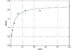 A typical standard curve (Meprin B Kit ELISA)