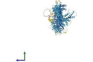 AlphaFold protein structure predicition of Human Recombinant NUP160 Protein, UniprotID Q12769