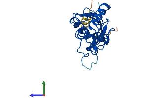 AlphaFold protein structure predicition of Mouse Recombinant Ube2fb Protein, UniprotID Q3UWQ3 (Ube2fb (AA 1-185) protein (His tag))