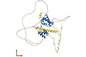 AlphaFold protein structure predicition of Mouse Recombinant Pou3f1 Protein, UniprotID P21952