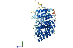 AlphaFold protein structure predicition of Human Recombinant PRAMEF20 Protein, UniprotID Q5VT98