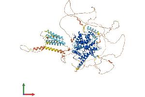 AlphaFold protein structure predicition of Mouse Recombinant Pde3a Protein, UniprotID Q9Z0X4