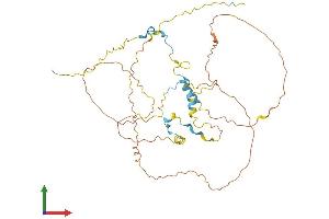 AlphaFold protein structure predicition of Mouse Recombinant Cdc42ep1 Protein, UniprotID Q91W92