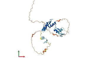 AlphaFold protein structure predicition of Human Recombinant SNAI2 Protein, UniprotID O43623