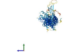 AlphaFold protein structure predicition of Mouse Recombinant Nup85 Protein, UniprotID Q8R480