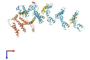 AlphaFold protein structure predicition of Human Recombinant ZNF560 Protein, UniprotID Q96MR9