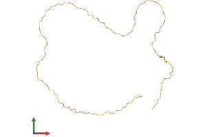 AlphaFold protein structure predicition of Mouse Recombinant Krtap15-1 Protein, UniprotID Q9QZU5