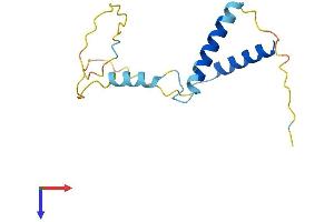 AlphaFold protein structure predicition of Mouse Recombinant Rgcc Protein, UniprotID Q9DBX1