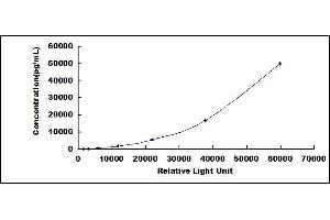 Typical standard curve