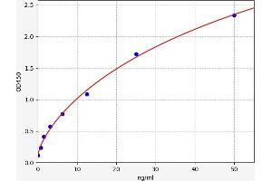 Typical standard curve (Peroxiredoxin 5 Kit ELISA)
