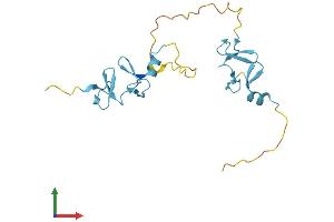 AlphaFold protein structure predicition of Mouse Recombinant Csrp1 Protein, UniprotID P97315