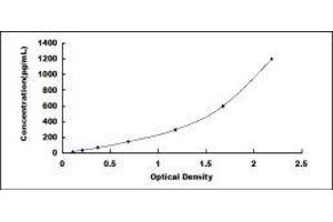 Typical standard curve (Annexin IV Kit ELISA)