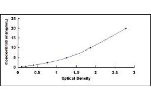 Typical standard curve (FOXQ1 Kit ELISA)