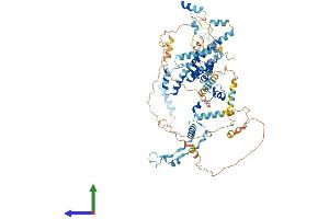 AlphaFold protein structure predicition of Human Recombinant UTP14A Protein, UniprotID Q9BVJ6
