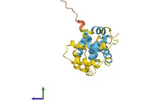 AlphaFold protein structure predicition of Human Recombinant BID Protein, UniprotID P55957