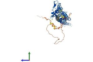AlphaFold protein structure predicition of Human Recombinant TTYH3 Protein, UniprotID Q9C0H2