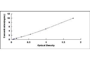 Typical standard curve
