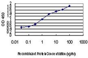 Detection limit for recombinant GST tagged PDE6D is approximately 0.