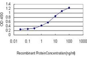 Detection limit for recombinant GST tagged PRDM1 is approximately 0.