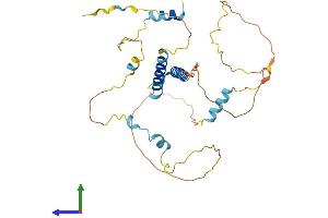 AlphaFold protein structure predicition of Human Recombinant SERTAD2 Protein, UniprotID Q14140