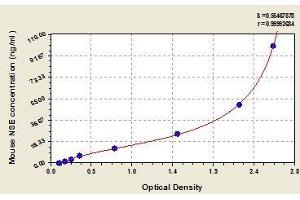 Typical standard curve (ENO2/NSE Kit ELISA)