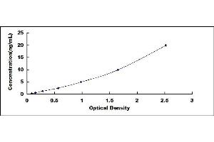 Typical standard curve (FYN Kit ELISA)