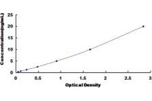 Typical standard curve (NFRKB Kit ELISA)