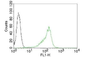 Flow Cytometric Analysis of human Nucleolin on 293T cells.