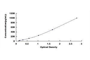 Typical Standard Curve for IL13, Mouse ELISA