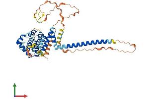 AlphaFold protein structure predicition of Human Recombinant CNPPD1 Protein, UniprotID Q9BV87