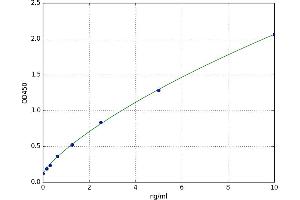 A typical standard curve