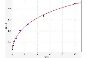 Typical standard curve (NME1 Kit ELISA)