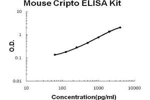 Mouse Cripto/TDGF1 PicoKine ELISA Kit standard curve (TDGF1 Kit ELISA)
