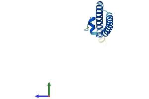 AlphaFold protein structure predicition of Mouse Recombinant Swi5 Protein, UniprotID Q8K3D3