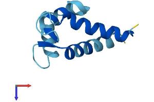 AlphaFold protein structure predicition of Mouse Recombinant S100a6 Protein, UniprotID P14069